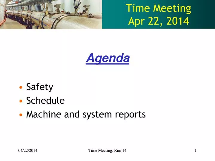 time meeting apr 22 2014