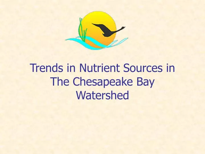 trends in nutrient sources in the chesapeake bay watershed