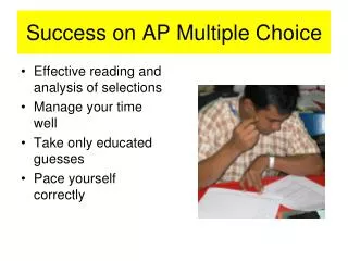 Success on AP Multiple Choice