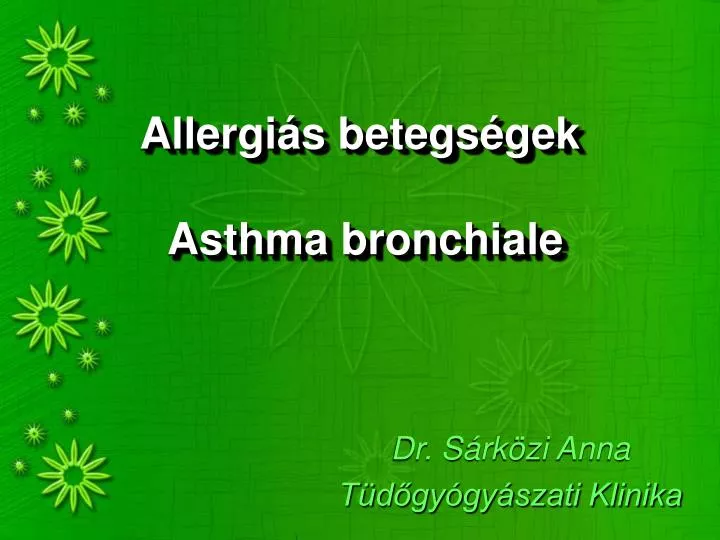 allergi s betegs gek asthma bronchiale