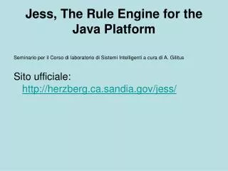 jess the rule engine for the java platform
