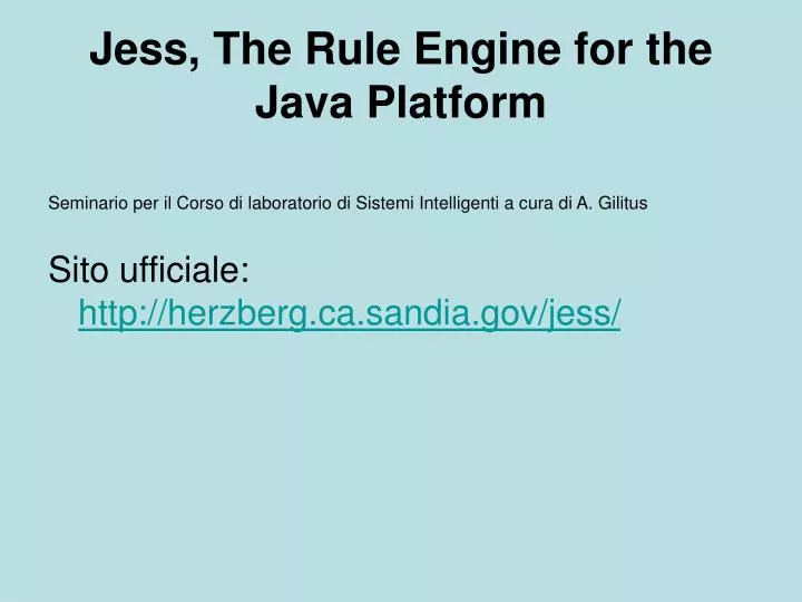 jess the rule engine for the java platform