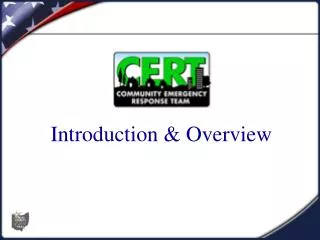 Introduction &amp; Overview