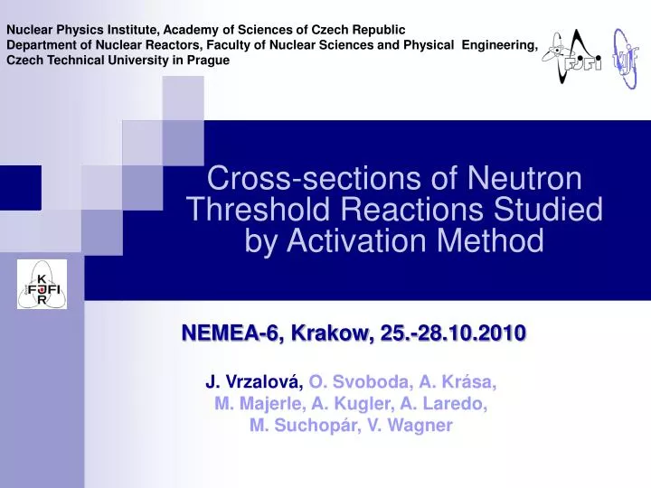 cross section s of neutron threshold reactions studied by activation method