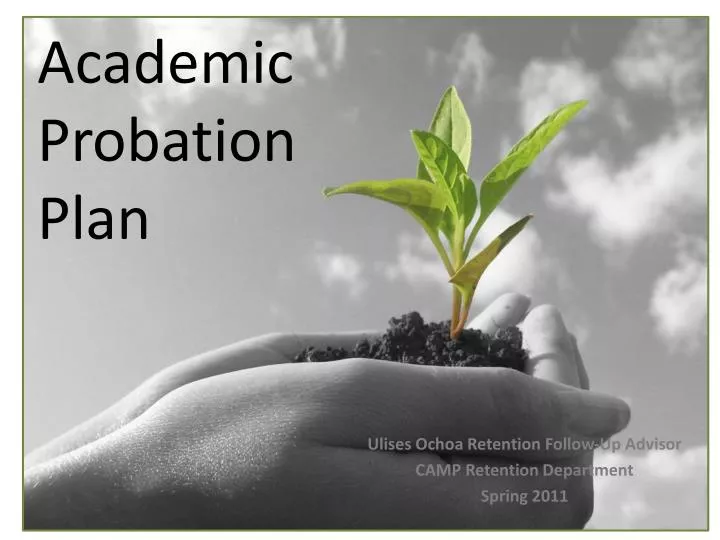 academic probation plan