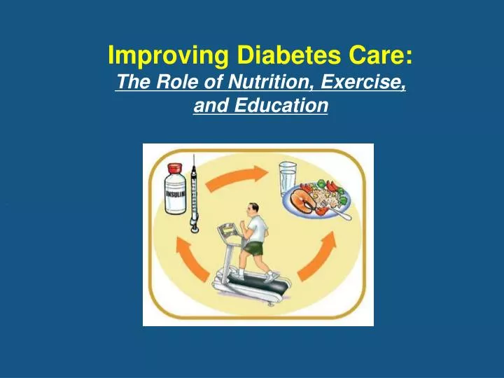 improving diabetes care the role of nutrition exercise and education