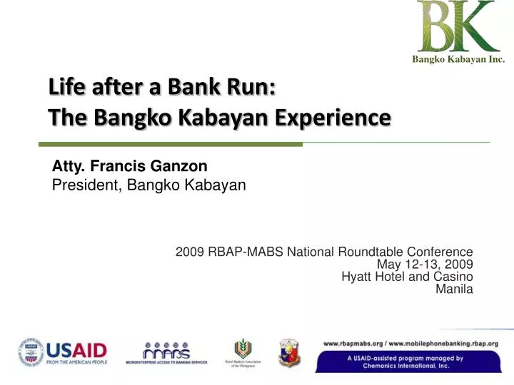 life after a bank run the bangko kabayan experience