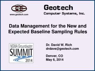 Data Management for the New and Expected Baseline Sampling Rules
