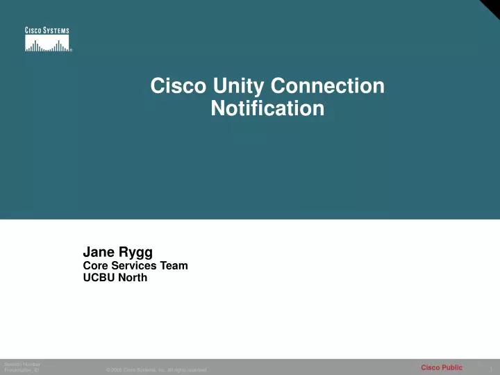 cisco unity connection notification