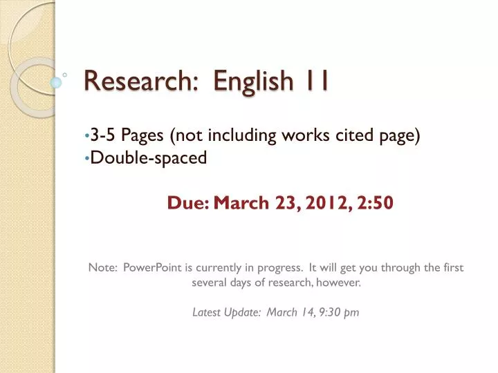 research english 11