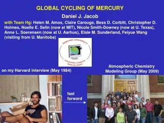 GLOBAL CYCLING OF MERCURY