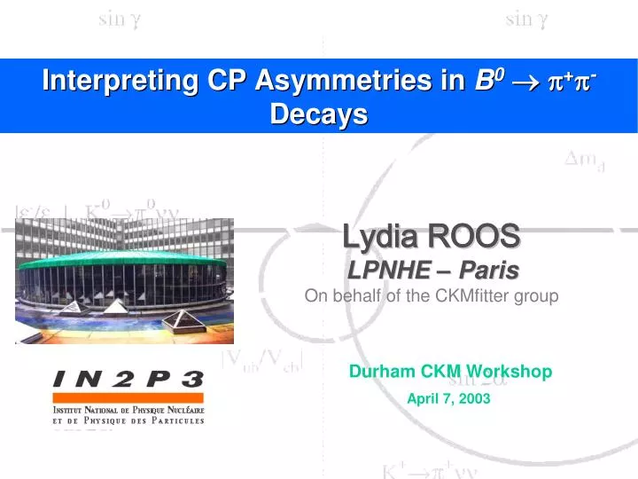 interpreting cp asymmetries in