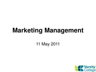 marketing management
