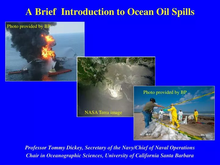 a brief introduction to ocean oil spills