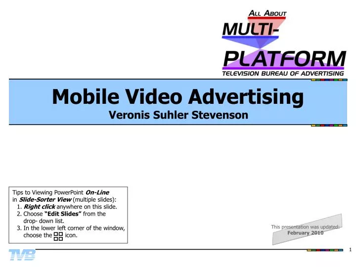 mobile video advertising veronis suhler stevenson