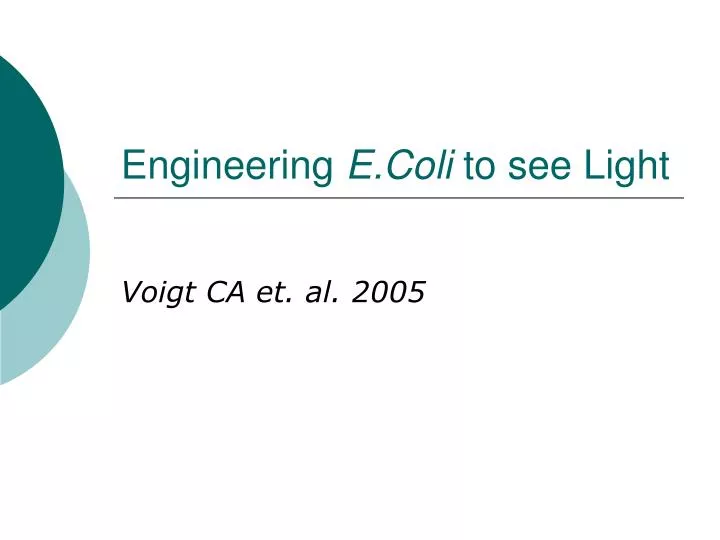 engineering e coli to see light