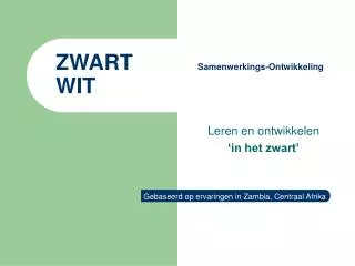 zwart samenwerkings ontwikkeling wit