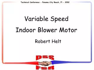 Variable Speed Indoor Blower Motor