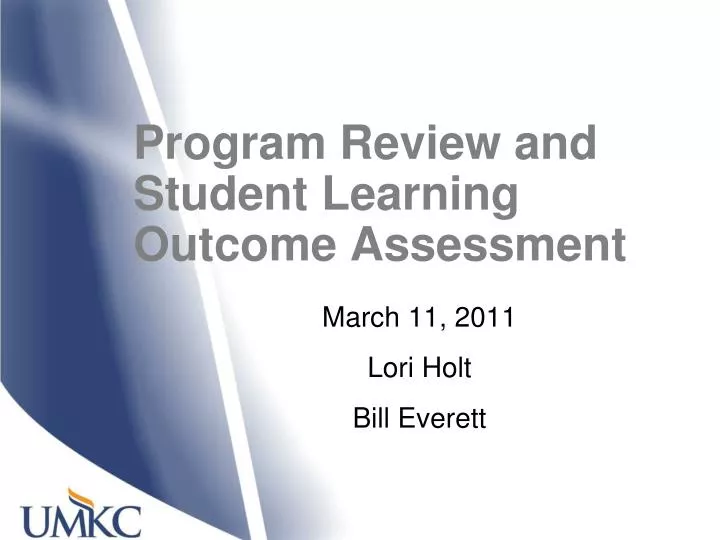program review and student learning outcome assessment