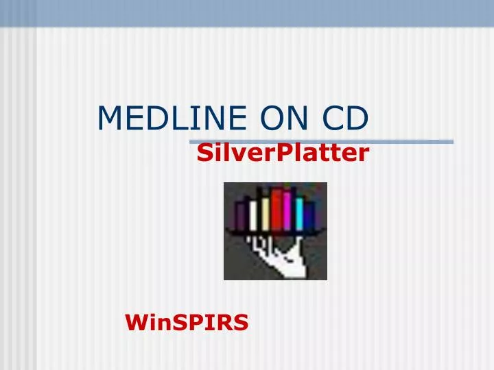 medline on cd silverplatter