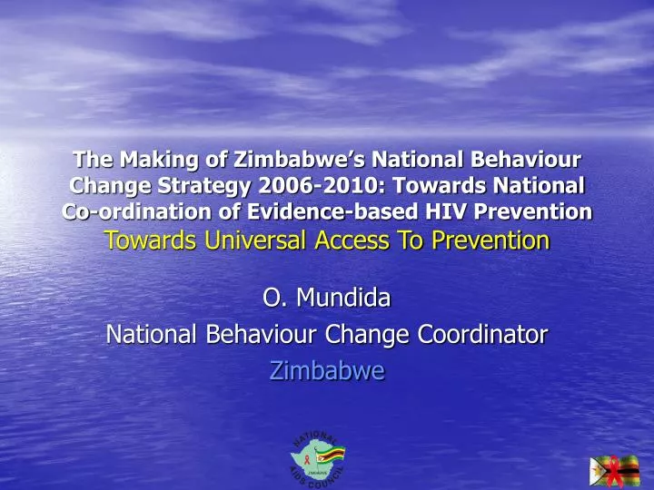 o mundida national behaviour change coordinator zimbabwe