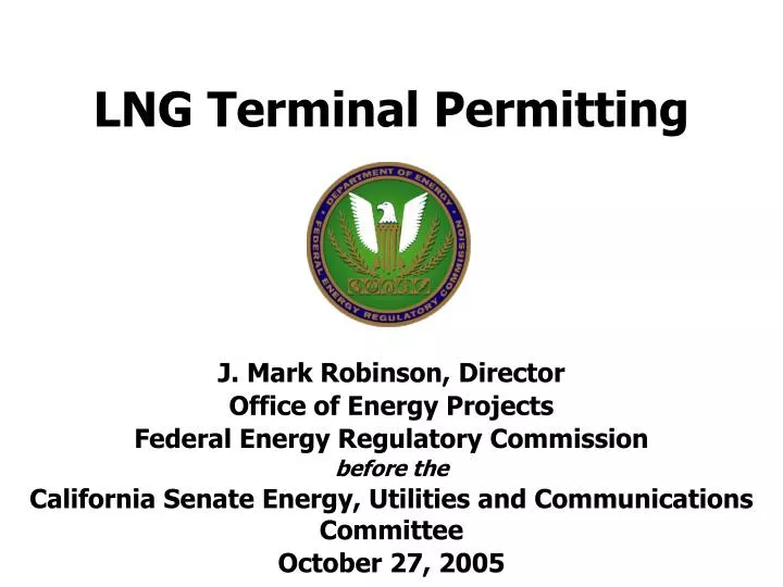 lng terminal permitting