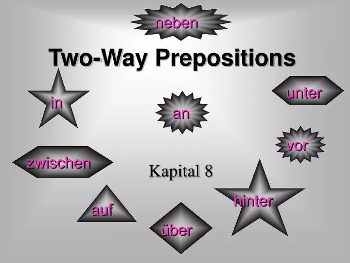 two way prepositions