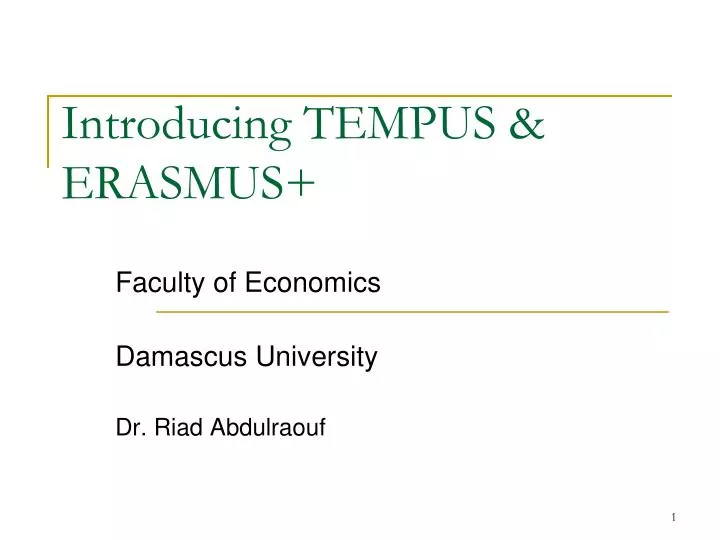 introducing tempus erasmus