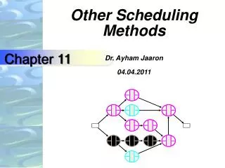 Other Scheduling Methods Dr. Ayham Jaaron 04.04.2011