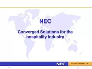 NEC Converged Solutions for the hospitality industry