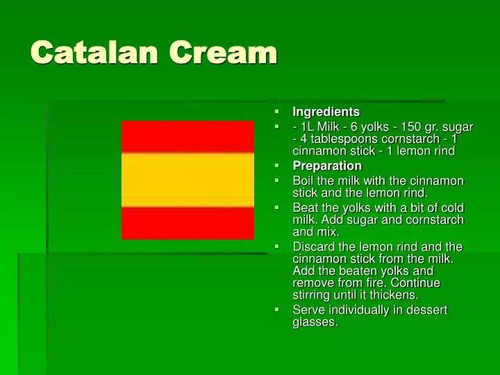 catalan cream