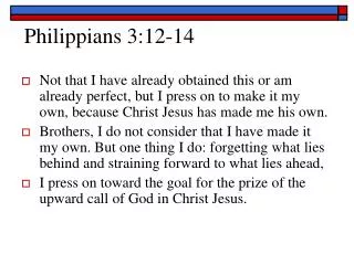 Philippians 3:12-14