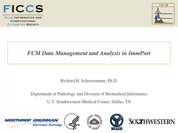 fcm data management and analysis in immport