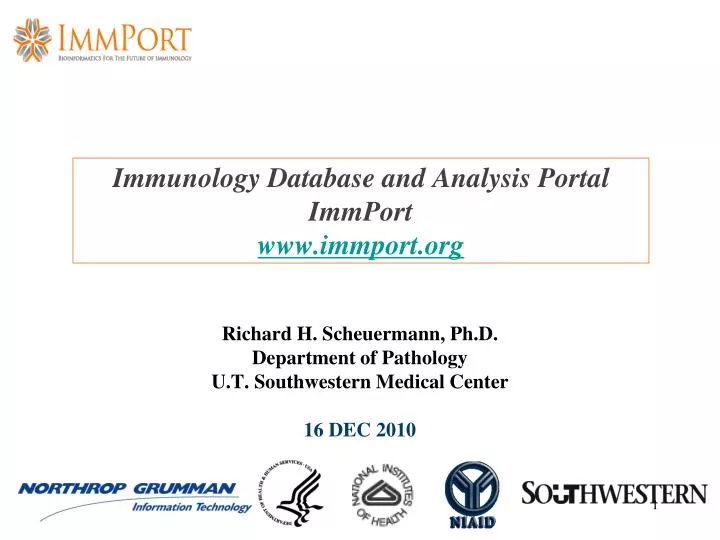 immunology database and analysis portal immport www immport org