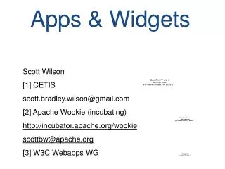 Apps &amp; Widgets
