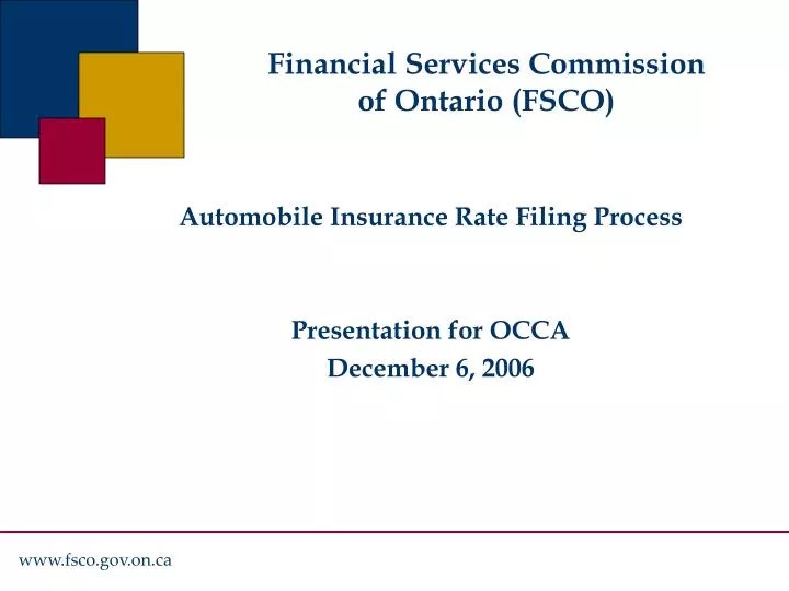 financial services commission of ontario fsco