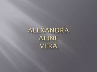 alexandra aline vera