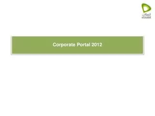 Corporate Portal 2012