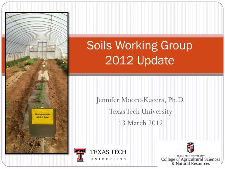 soils working group 2012 update
