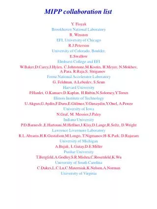 mipp collaboration list
