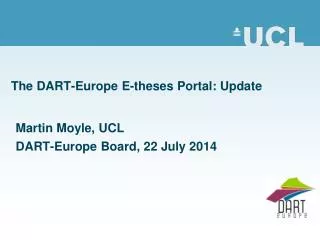 The DART-Europe E-theses Portal: Update