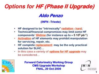 Options for HF (Phase II Upgrade)