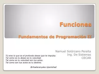 funciones fundamentos de programaci n ii