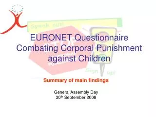 EURONET Questionnaire Combating Corporal Punishment against Children