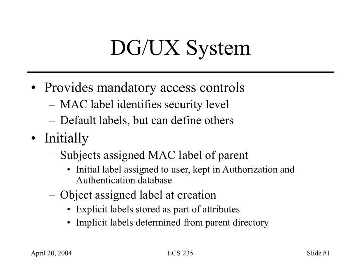 dg ux system