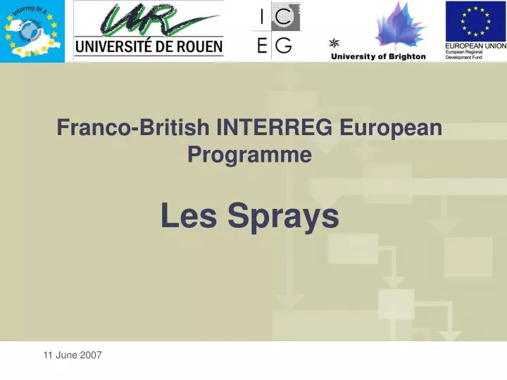 franco british interreg european programme les sprays
