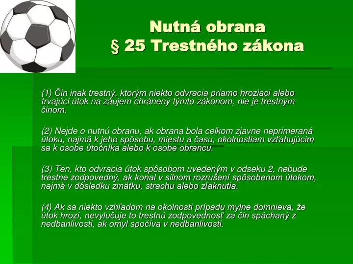 nutn obrana 25 trestn ho z kona