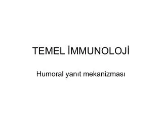 temel mmunoloj