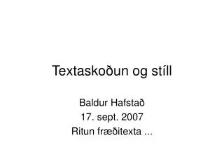 textasko un og st ll
