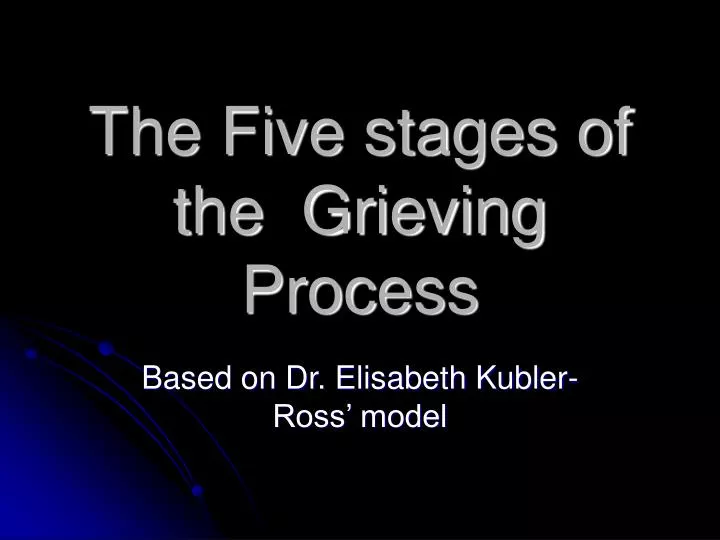 the five stages of the grieving process